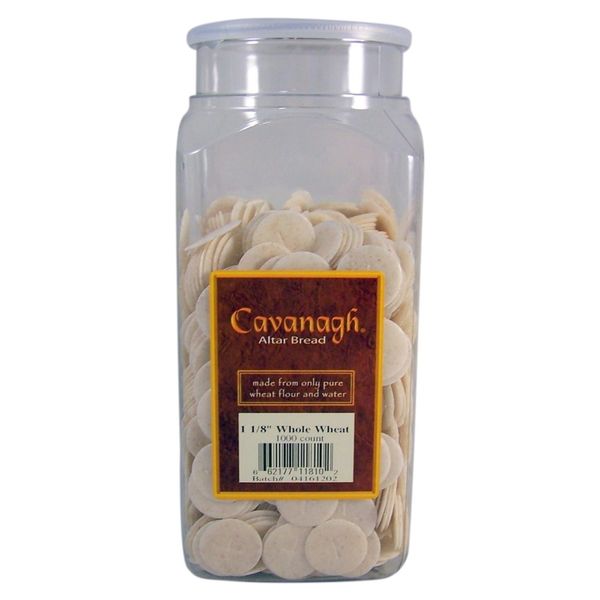 Cavanagh Altar Bread - 1 1/8" Whole Wheat - 1000/Container