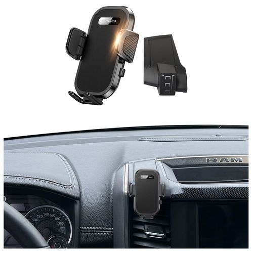 soukeo Upgraded Car Phone Holder Fits for Dodge RAM 1500 2500 3500 (5 and 8.4 inch Screen) 2019-2024 Auto Accessories,Cradles Adjustable Cell Phone Mount for 4-7 in Phones