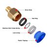 QitinDasen 20 Pieces 3D Printer PC4-M6 Pneumatic Connector, PC4-M6 Pneumatic Quick Fitting