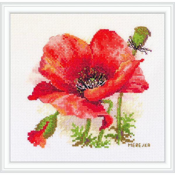 Merejka Cross Stitch Set, Multicoloured, 15x15 cm
