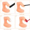 Jubaopen 30PCS Practice Fingers for Acrylic Nails False Finger Practice Nails Manicure Practice Finger Plastic Finger Model for Acrylic Gel Nail Art Training Display DIY Decoration(Skin Color)