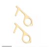 2 Brass Door No Contact Opener Button Pusher Touchless Antimicrobial Stylus Tool
