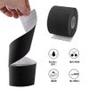 Taping Tape, 4 Rolls, 5cm x 5m, Kinesiology Tape, Kinesio Tape, Supports Muscles and Joints, Breathable, Strong Elasticity, Sweat Resistant Mixed Color (Black Skin, Blue Powder)