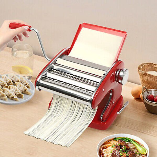 Pasta Maker & Roller Machine Noodle Spaghetti&Fettuccine Maker Health 2.36in New