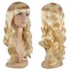 TRIXES Bombshell Wig - 20" Natural Looking Long Wavy Hair with Fringe - Costume Party Cosplay Halloween Fancy Dress (Blonde)