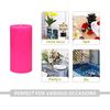 6 Inch Hot Pink Pillar Candle