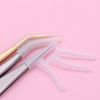 EORTA 50 Pcs Tweezer Tip Covers Mini Soft Silicone Case Portable Safety Sheath for Eyelash Tweezer Pusher Mini Scissor/Shear, to Protect Tips，Transparent