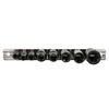 OEMTOOLS 25455 8 Piece External Impact Star Plus Socket Set, Extractor Socket Set With 3/8 Socket Rail, Bolt Extractor Socket Set, 3/8 Inch Drive
