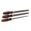 Hilka 69800003 3PC Engineers File Set, Black/Silver, 8"
