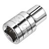 sourcing map 1/2-Inch Drive 10mm 6-Point Shallow Socket, Metric, Cr-V