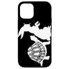 iPhone 13 Aesop Fable Turtle and Rabbit Silhouette Smartphone Case