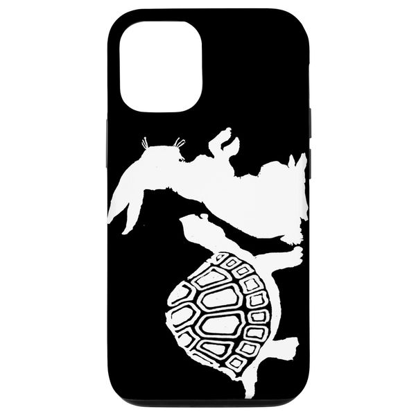 iPhone 13 Aesop Fable Turtle and Rabbit Silhouette Smartphone Case