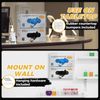 Double Glove Box Holder Dispenser - Wall Mount or Countertop Load Open Top Clear