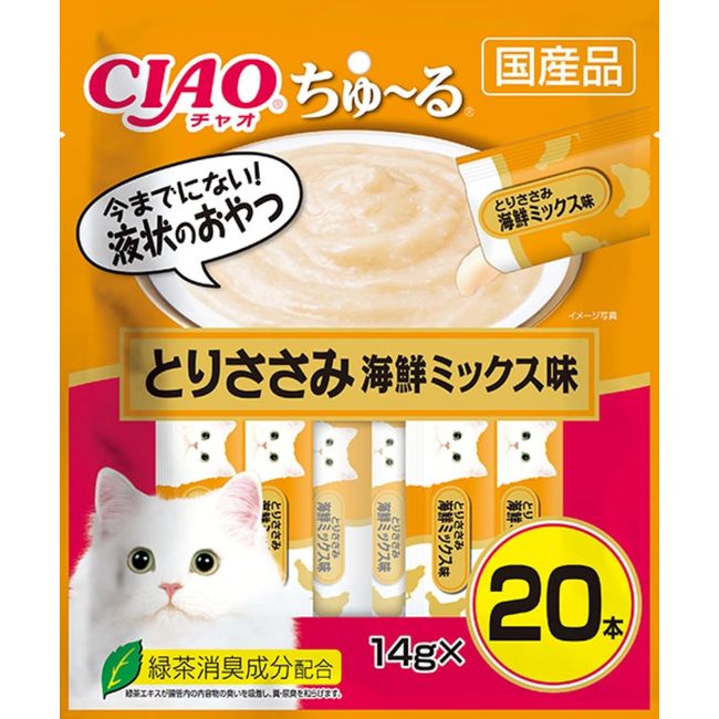 Ciao Churu Chicken Tender Sea Food Mix Cat Food