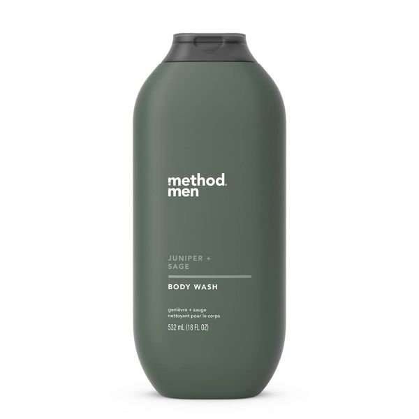 Method Men Body Wash, Juniper + Sage, Paraben and Phthalate Free, 18 fl oz (Pack of 1)