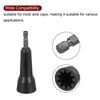 sourcing map Wire Connector Driver,Wire Twisting Spinner,Wire Twisting Tool with 1/4" Chuck,1pcs Wire Twisting Tool+70pcs Wire Caps Black
