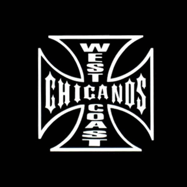 Cutting Sticker WEST COAST CHICANOS Color: White