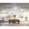 2-Be-Best Projector Mount Silver Extendable Height Projector Ceiling Mount Long Mounts 18-31in/46-80cm 360° Angle Adjustable Mounts for Mini Projectors