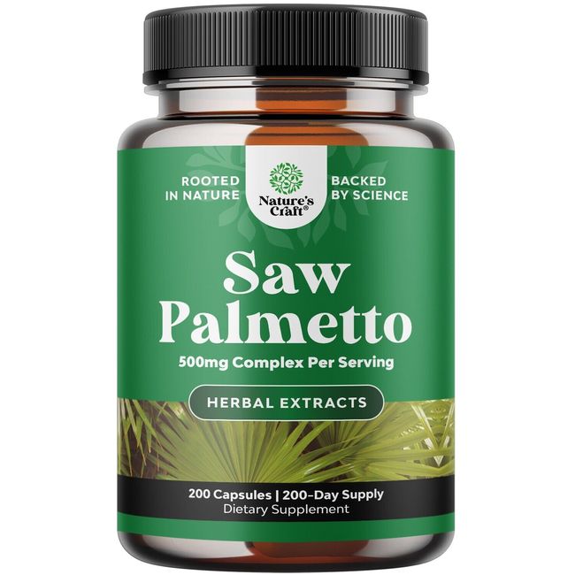 Extra Strength Saw Palmetto Extract - Hair Growth and Urinary Support 200ct