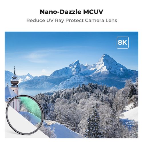 K&F Concept 67mm MC UV Protection Lens Filter Ultra-Slim 24-Layer Multi-Coated Waterproof UV Filter for Camera Lens (D Series)