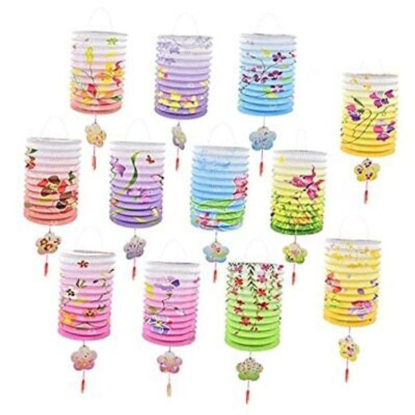 12 Pieces Chinese Paper Lanterns - Chinese Paper Lanterns Lamp Shades Ceiling