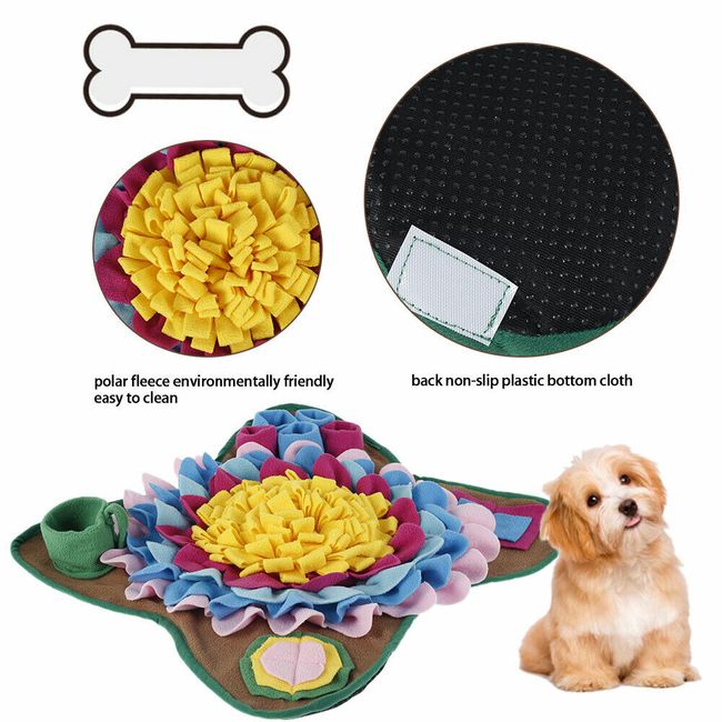 Dog Pet Nose Training Sniffing Pad Toys Blanket Game Feeding Cushion Snuffle  Mat