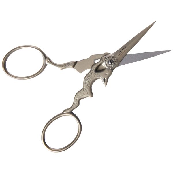 Bohin Embroid. Scissors Rabbit-MAT Silver 3 1/2", One