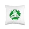 Irish Celtic Cross Trinity Knot St Patrick's Day Celtic Knot Throw Pillow