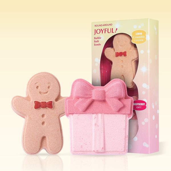 Round Around Joyful Bubble Bath Bomb Duo Gift Set 110g+110g