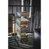 Stacking Wagon, Living Wagon, Sanitary Wagon 4 Tiers (Black)
