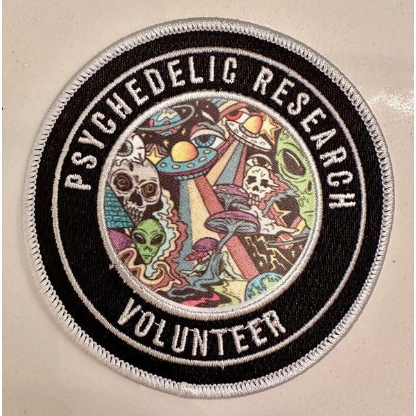 Psychedelic Research Crew Iron On Sew On Patch 3”