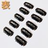 Luce brillare Fastening Pin, Wig Pin, Wig, Extension, Top Pair, Point Piece, Partial Wig, One Touch Fixing Hardware, Securely Securing Pin (U Shape, 1.1 inches (2.7 cm) (Set of 10)