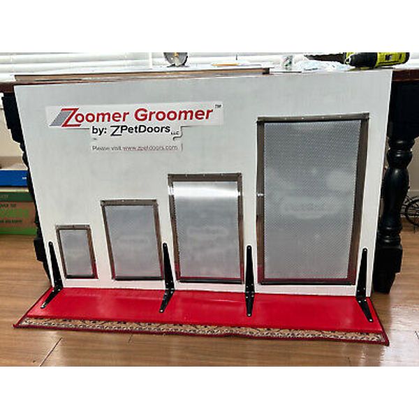 Zoomer Groomer Pet Door Groomer Small 4"x8" (approximate)