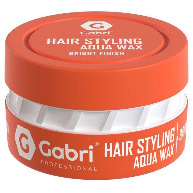 Gabri Professional Hair Wax, Hair Styling Aqua Wax, Bright Finish, 1 x 150 ml