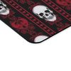 CafePress Baroque Skull Stripe Pattern Red Mousepad Non-slip Rubber Gaming Mousepad