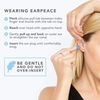 EarPeace Sleeping Earplugs 6 Pack with Case, Small Size (Light Sound Insulation, Sound Reduction Value 30dB)