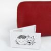 Azeeda 'Curled Up Fox' Compact/Travel/Pocket Makeup Mirror (CM00006897)