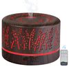500ml Essential Oil Diffuser, YONGYAO Cool Mist Aromatherapy Scented Diffuser Humidifier for Home, Bedroom, Baby Room,Spa with 7 LED Color Lights and Auto Shut-Off, BPA-Free- Dark Grey Wood Grain