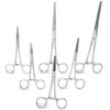 6pc Set 5"+6.25"+8" Straight & Curve Hemostat Forceps Locking Clamps