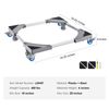 VEVOR Adjustable Washing Machine Stand Mini Fridge Stand 400 lbs Load 4 Wheels