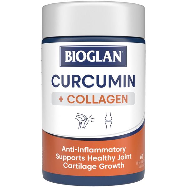 Bioglan Curcumin + Collagen 60 Caps x 3 Pack