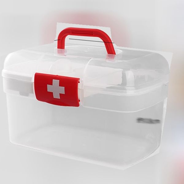 First Aid Kit, With Handle, First Aid Box, Medicine Box, Medicine Box, Sewing Box, Medicine Box, Organize Scrubbing, Storage Box, For Travel, Business Trips, Small Storage, Cute, Lightweight, Medicine, Moisture-proof, Durable, Portable, For Children, Stud