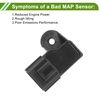 A ABSOPRO Manifold Absolute Pressure MAP Sensor for Mazda 3 2004-2013 No.XS6G9F479AB 1 Pc