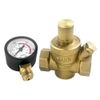 QWORK® DN20 Brass Water Pressure Regulator with Pressure Regulator Pressure Gauge