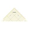 Prym Triangle Ruler, 250 x 125mm (Plastic, Transparent, 0.12 inches, ½ Square)