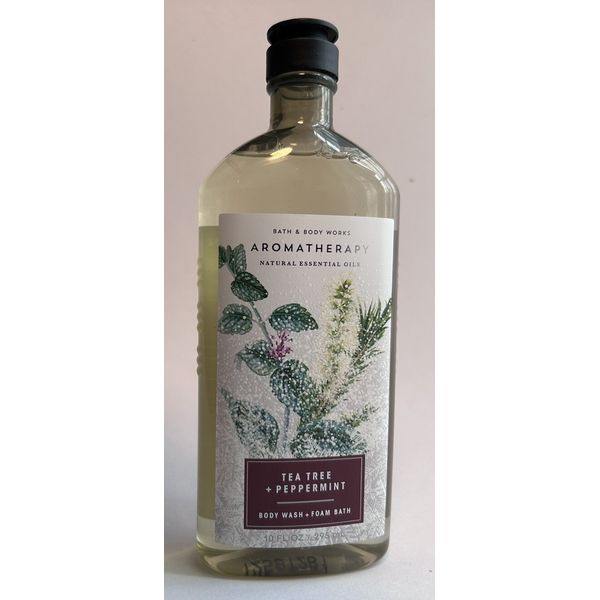 Bath & Body Works Aromatherapy Tea Tree Peppermint Body Wash and Foam Bath 10 oz