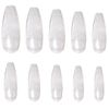 Nail Tips, Ballerina Cut, Clear (500 Count)