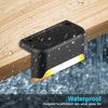 Outdoor Solar LED Step Lights for Fence, Deck, Railing, Walkway, Stairs, Deck