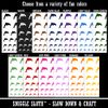 Dolphin Solid Temporary Tattoo Water Resistant Fake Body Art Set Collection - Red (One Sheet)