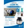 Fernco 4" ICON RC Pushfit DWV Coupling Sheared Off Pipe Connector with Shielded Coupler, Plastic, Cast Iron and Copper